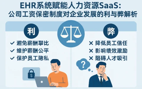 ehr系统赋能人力资源SaaS：公司工资保密制度对企业发展的利与弊解析