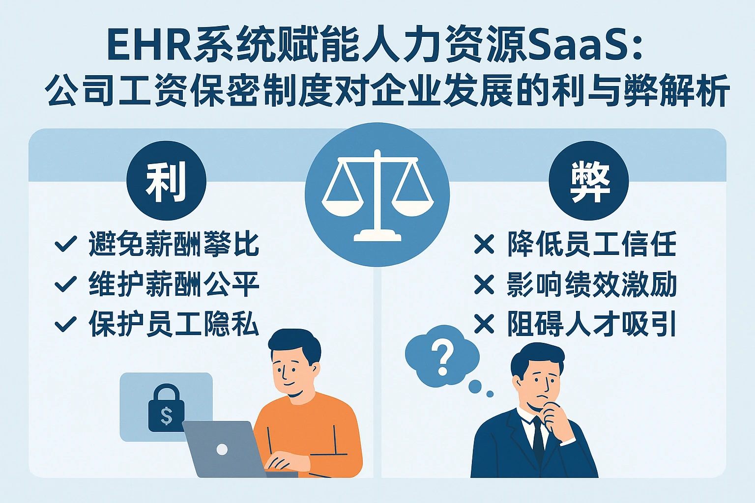 ehr系统赋能人力资源SaaS：公司工资保密制度对企业发展的利与弊解析