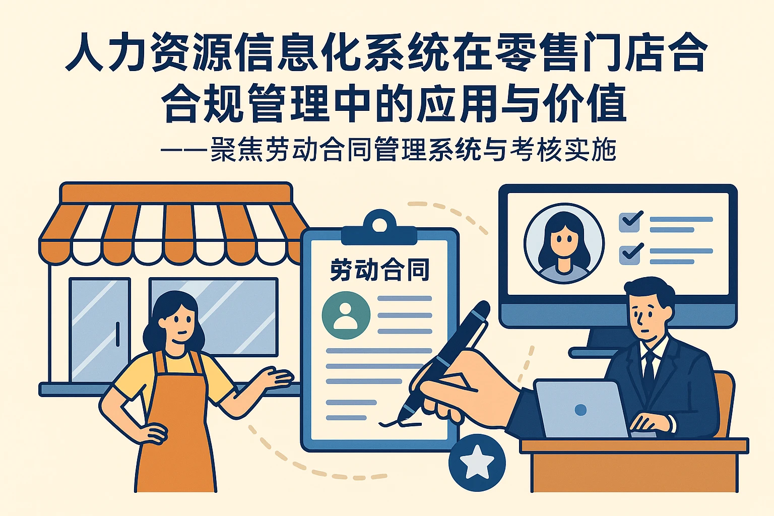 人力资源信息化系统在零售门店合规管理中的应用与价值——聚焦劳动合同管理系统与考核实施