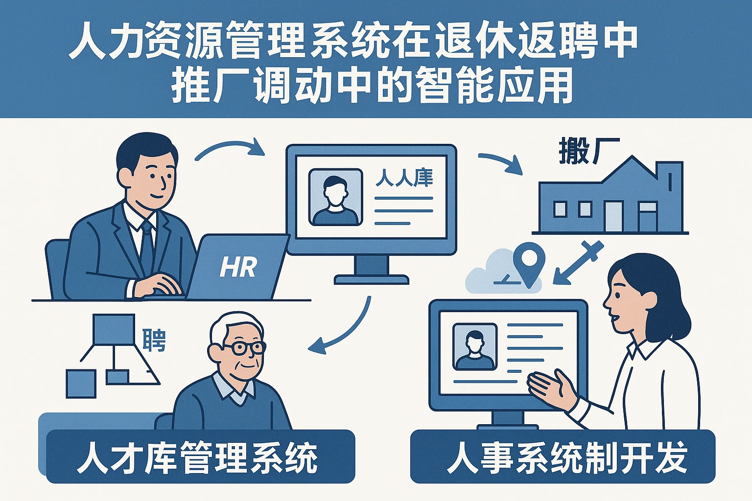 人力资源管理系统在退休返聘与搬厂调动中的智能应用——以人才库管理系统和人事系统定制开发为视角