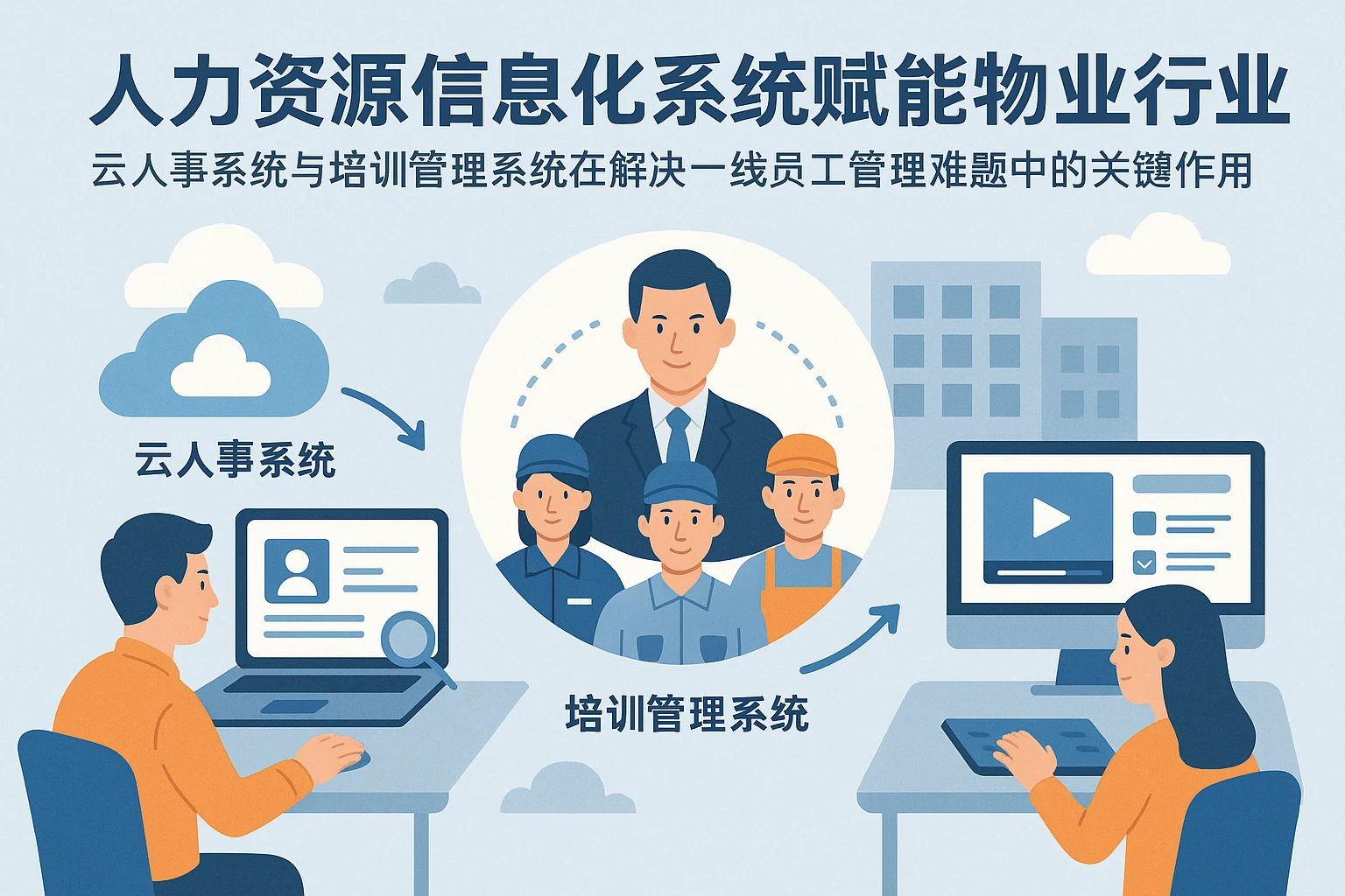 人力资源信息化系统赋能物业行业——云人事系统与培训管理系统在解决一线员工管理难题中的关键作用