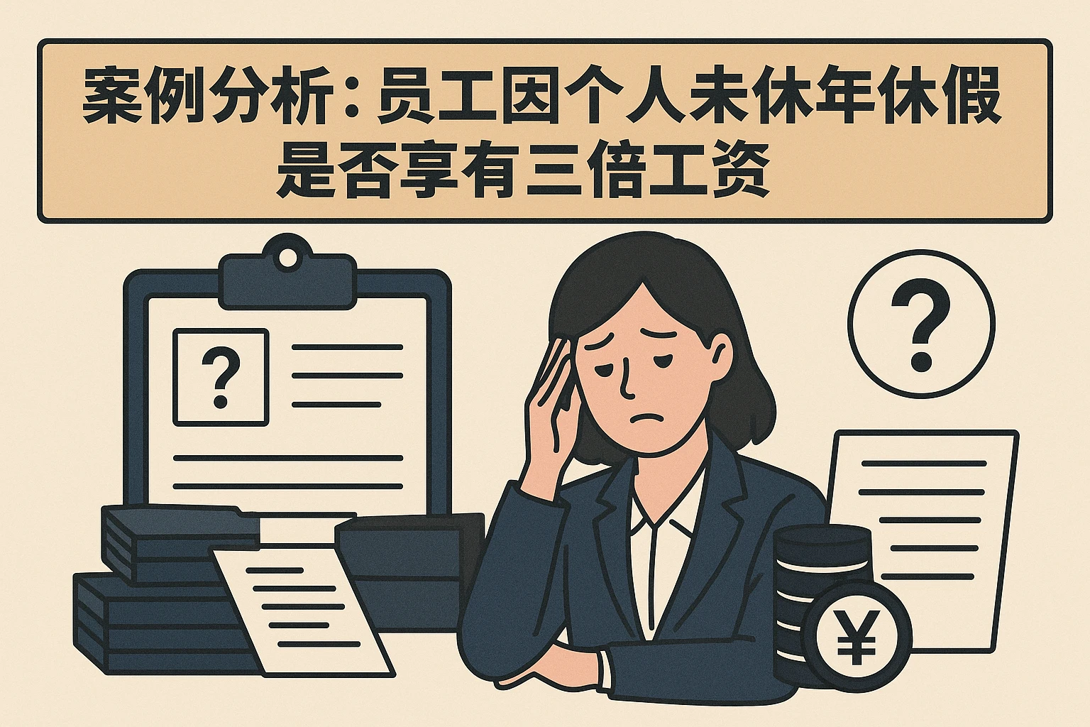 2. 案例分析：员工因个人未休年休假是否享有三倍工资