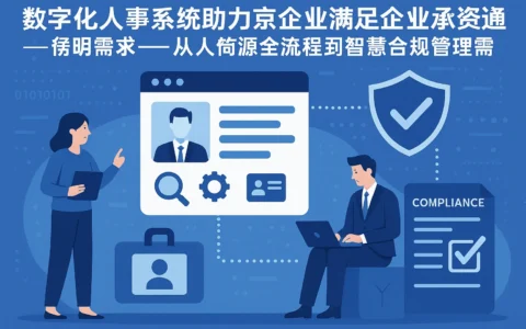 数字化人事系统助力北京企业满足企业合规证明需求——从人力资源全流程系统到智慧合规管理