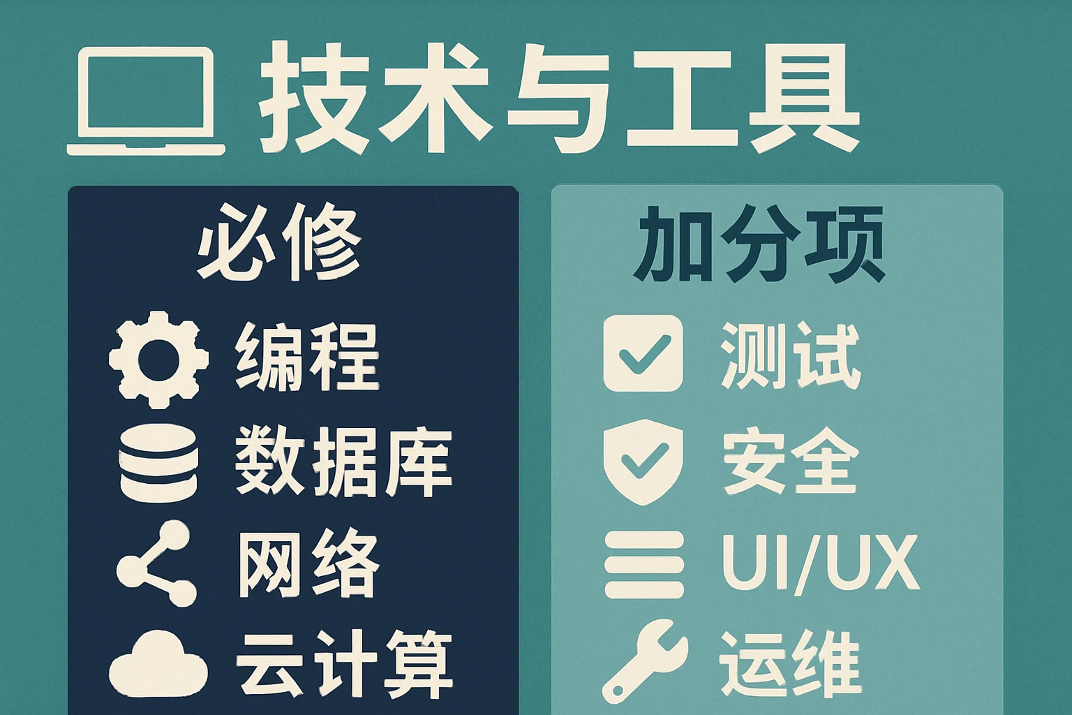 技术与工具：“必修”与“加分项”