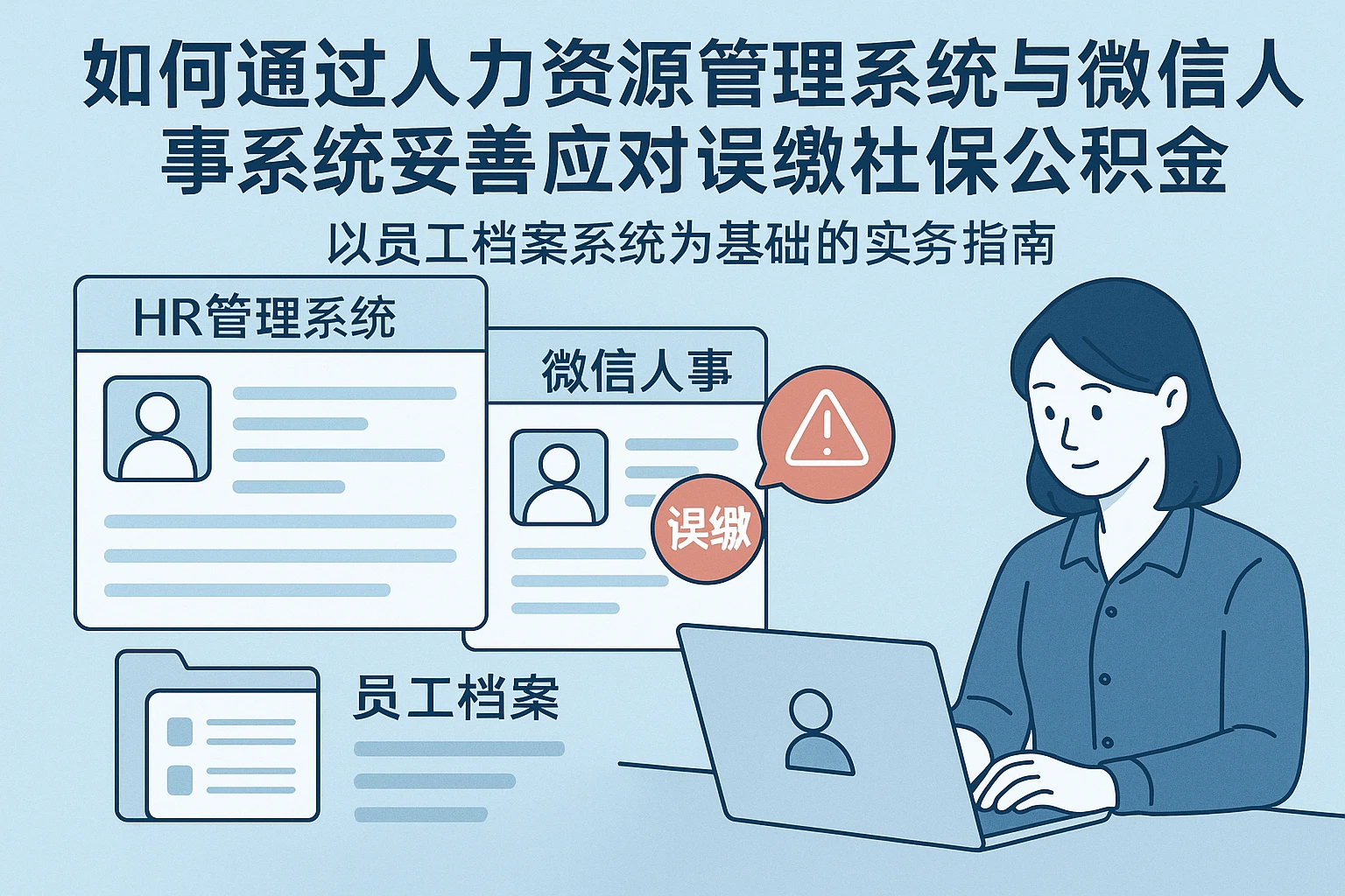 如何通过人力资源管理系统与微信人事系统妥善应对误缴社保公积金：以员工档案系统为基础的实务指南