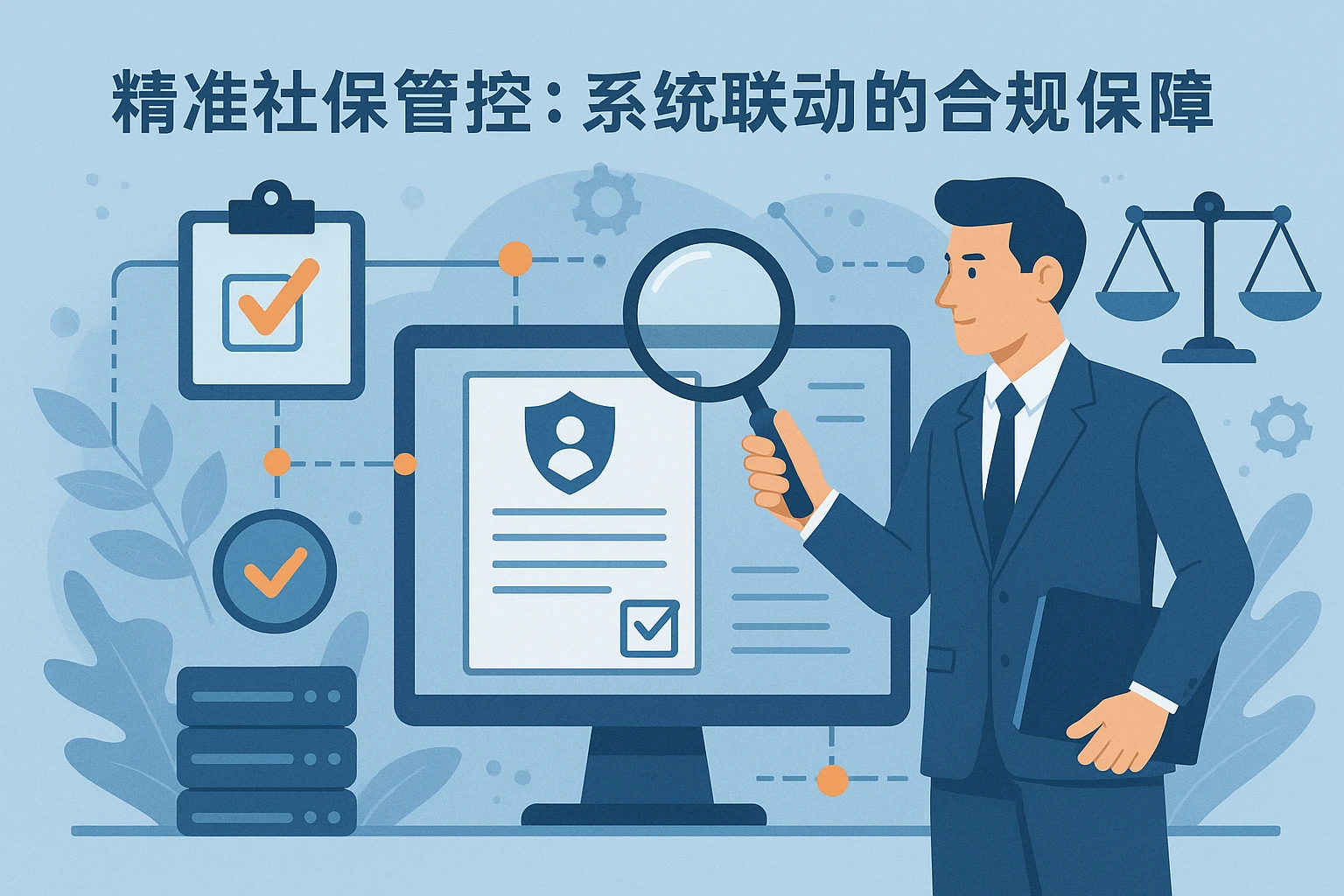 精准社保管控：系统联动的合规保障