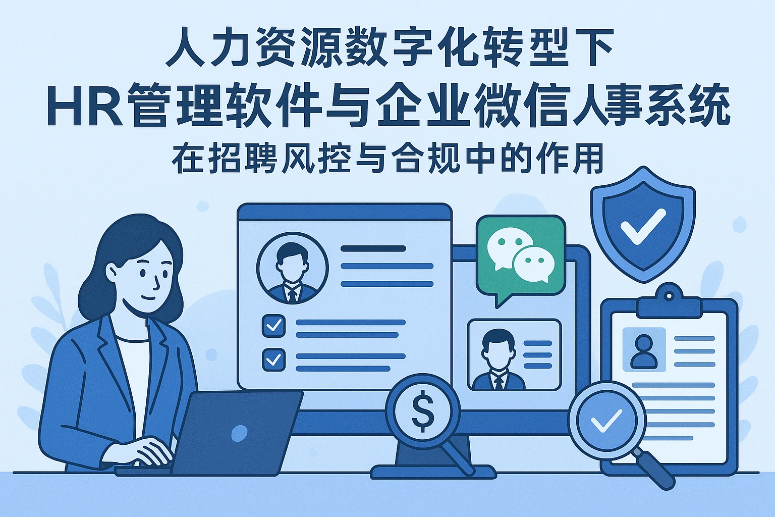 人力资源数字化转型下，HR管理软件与企业微信人事系统在招聘风控与合规中的作用
