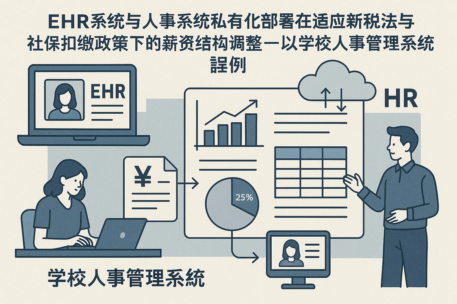 EHR系统与人事系统私有化部署在适应新税法与社保扣缴政策下的薪资结构调整——以学校人事管理系统为例