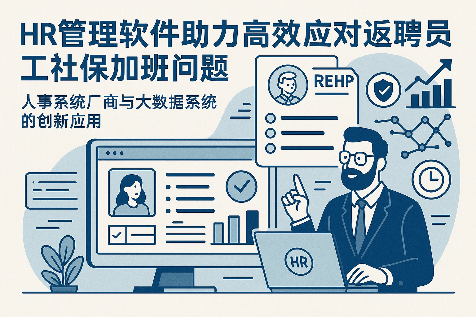 HR管理软件助力高效应对返聘员工社保加班问题——人事系统厂商与大数据系统的创新应用