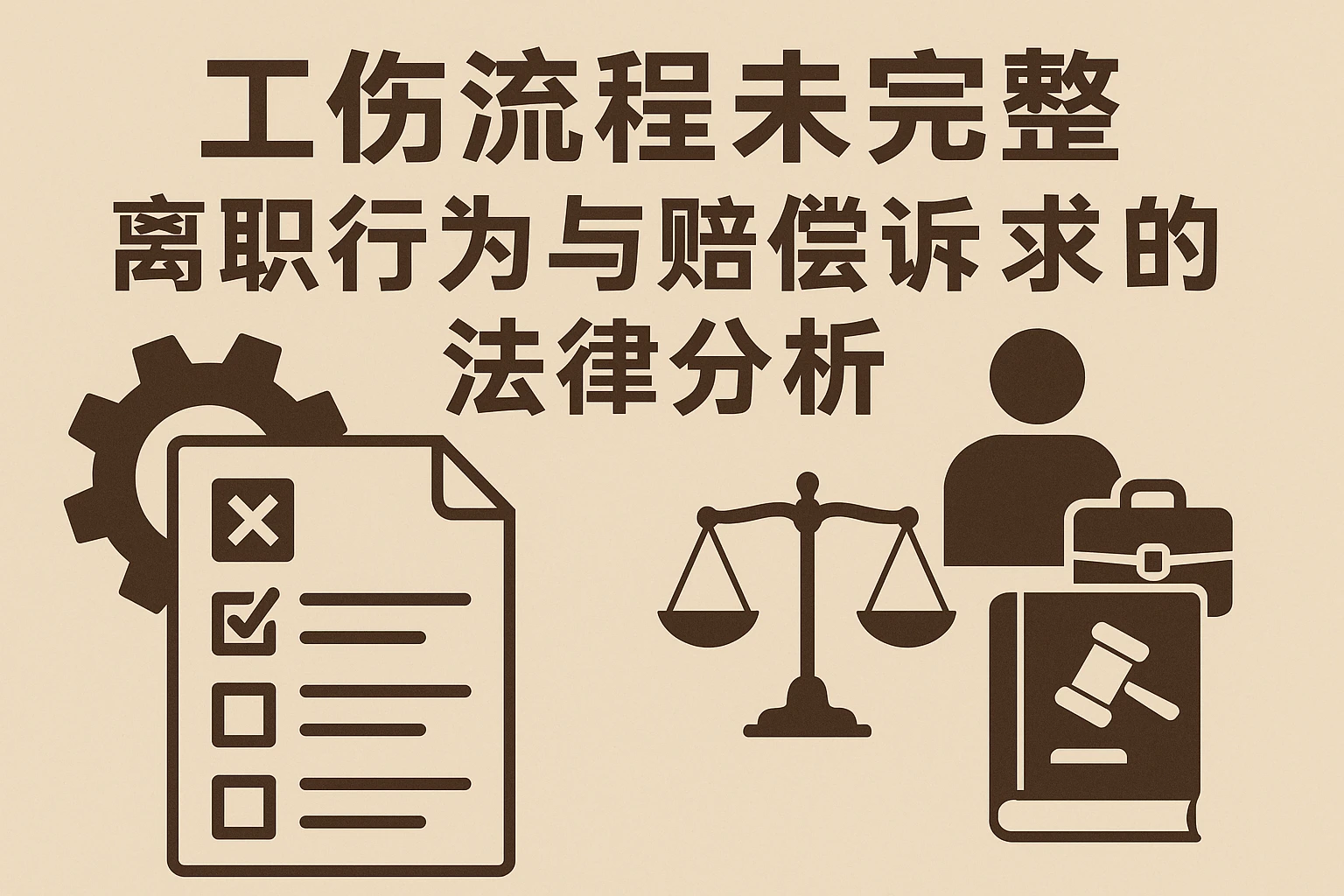 工伤流程未完整，离职行为与赔偿诉求的法律分析