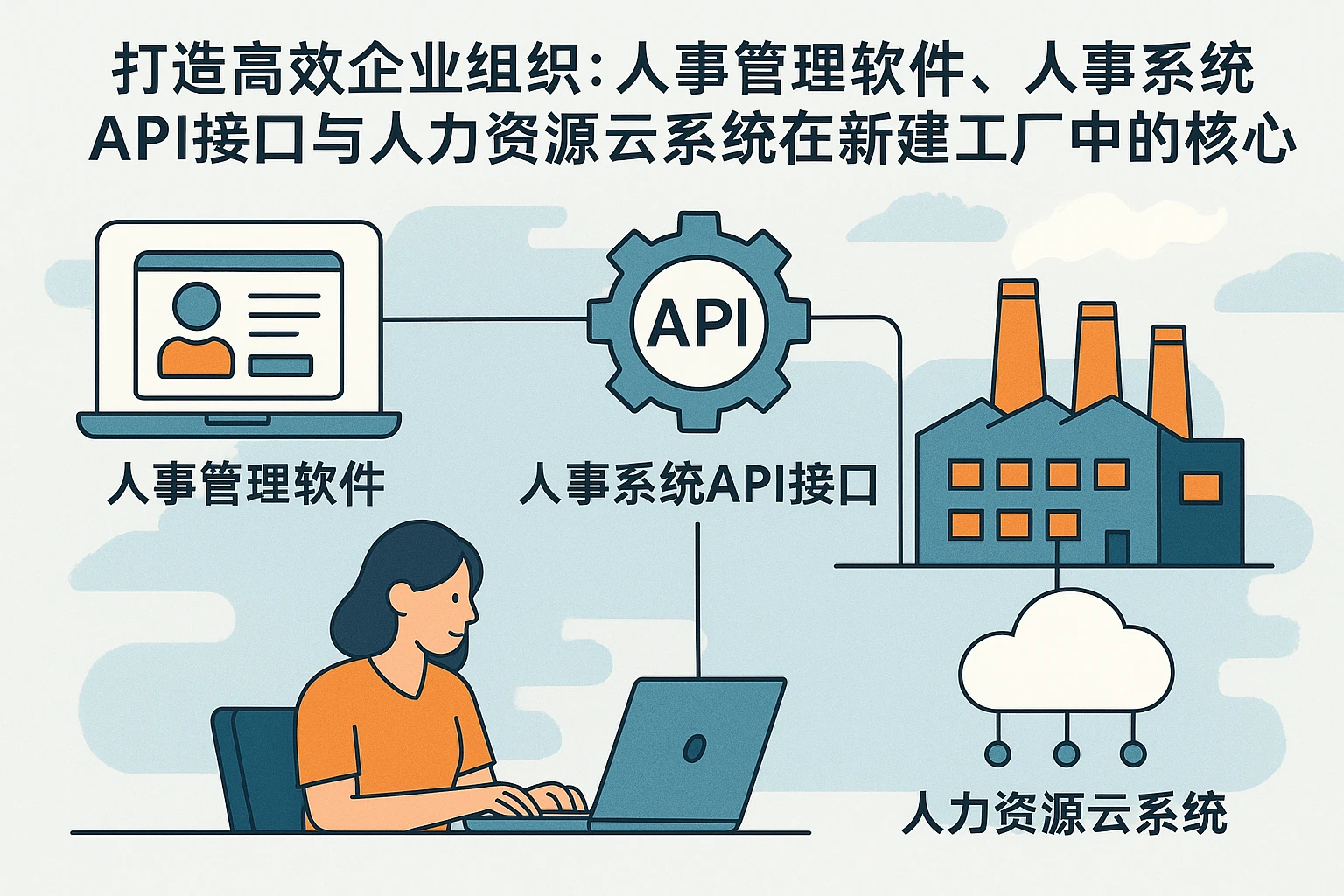 打造高效企业组织：人事管理软件、人事系统API接口与人力资源云系统在新建工厂中的核心价值