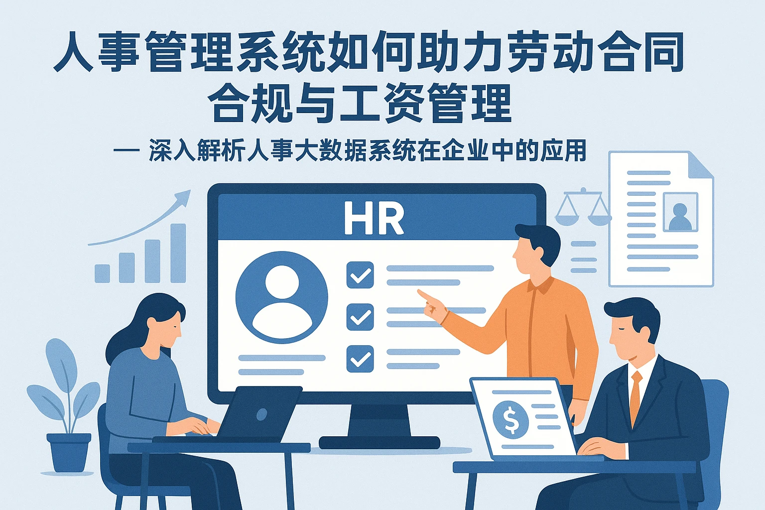 人事管理系统如何助力劳动合同合规与工资管理 —— 深入解析人事大数据系统在企业中的应用