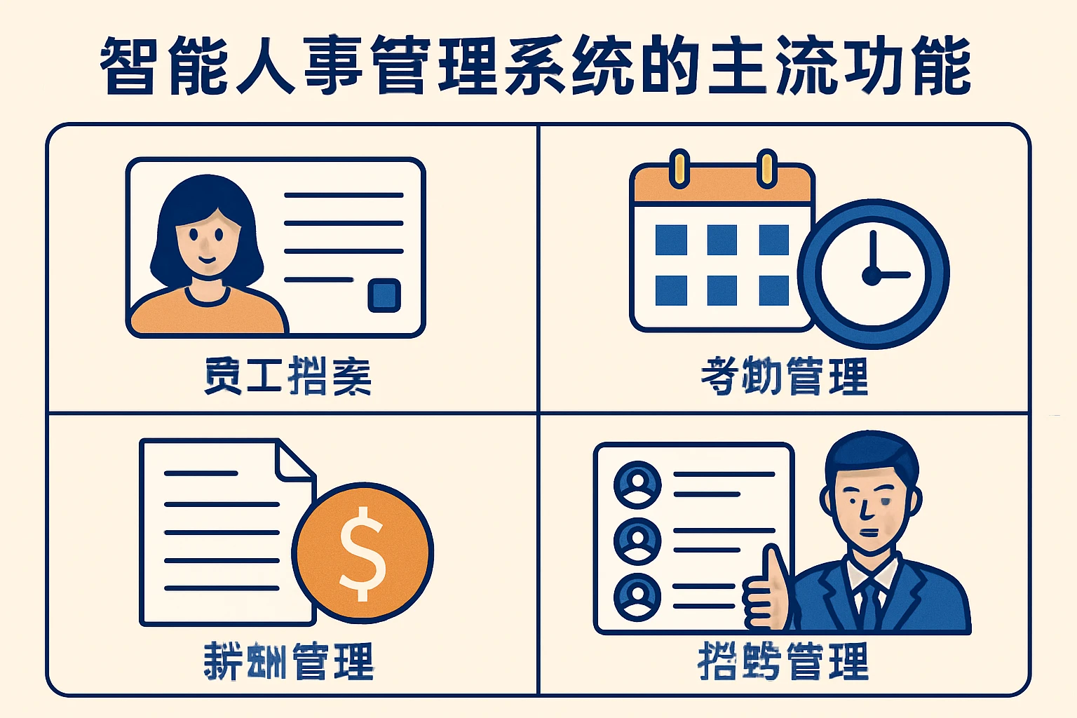 智能人事管理系统的主流功能