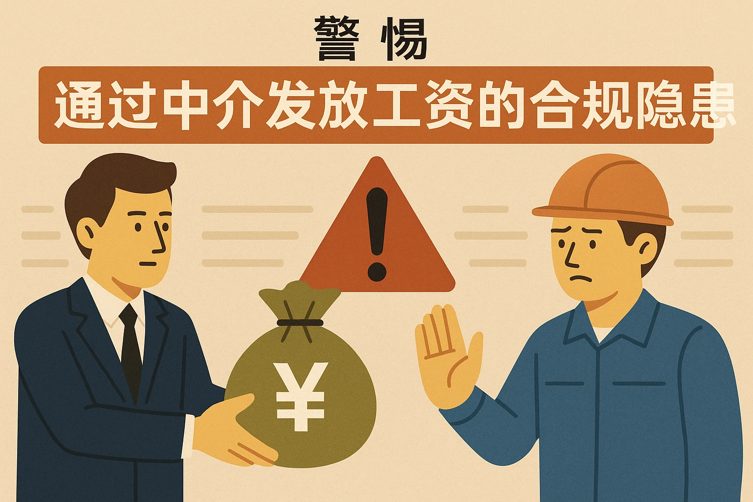 警惕通过中介发放工资的合规隐患