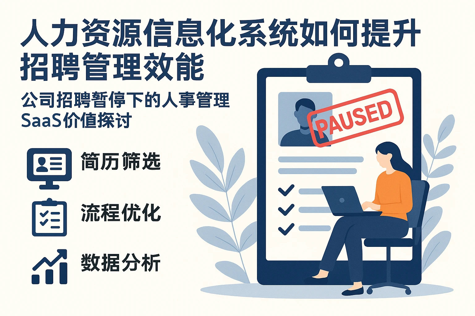 人力资源信息化系统如何提升招聘管理效能——公司招聘暂停下的人事管理SaaS价值探讨
