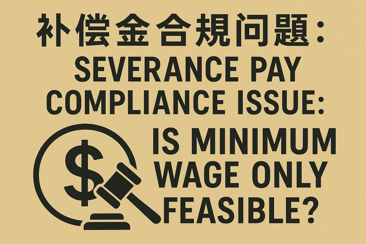 补偿金合规问题：只给最低保障工资是否可行？