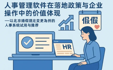 人事管理软件在落地政策与企业操作中的价值体现——以北京婚假规定变更为例的人事系统试用与推荐