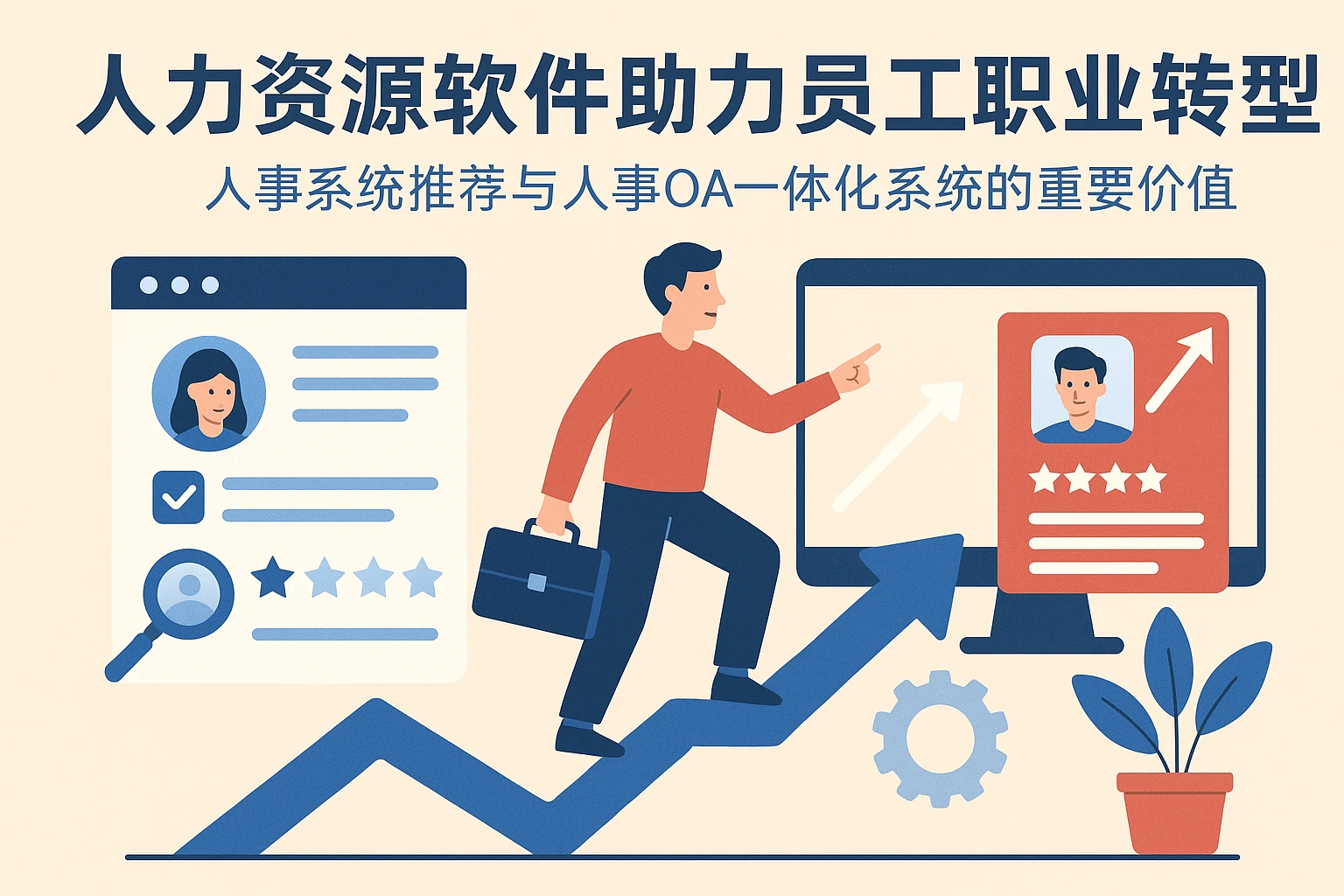 人力资源软件助力员工职业转型——人事系统推荐与人事OA一体化系统的重要价值