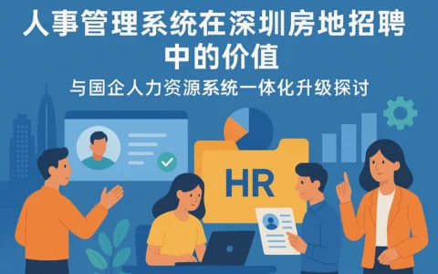 人事管理系统在深圳房地产招聘中的价值与国企人力资源系统一体化升级探讨