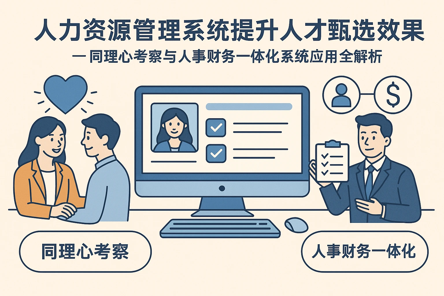 人力资源管理系统提升人才甄选效果——同理心考察与人事财务一体化系统应用全解析