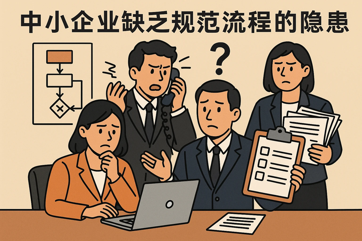 中小企业缺乏规范流程的隐患