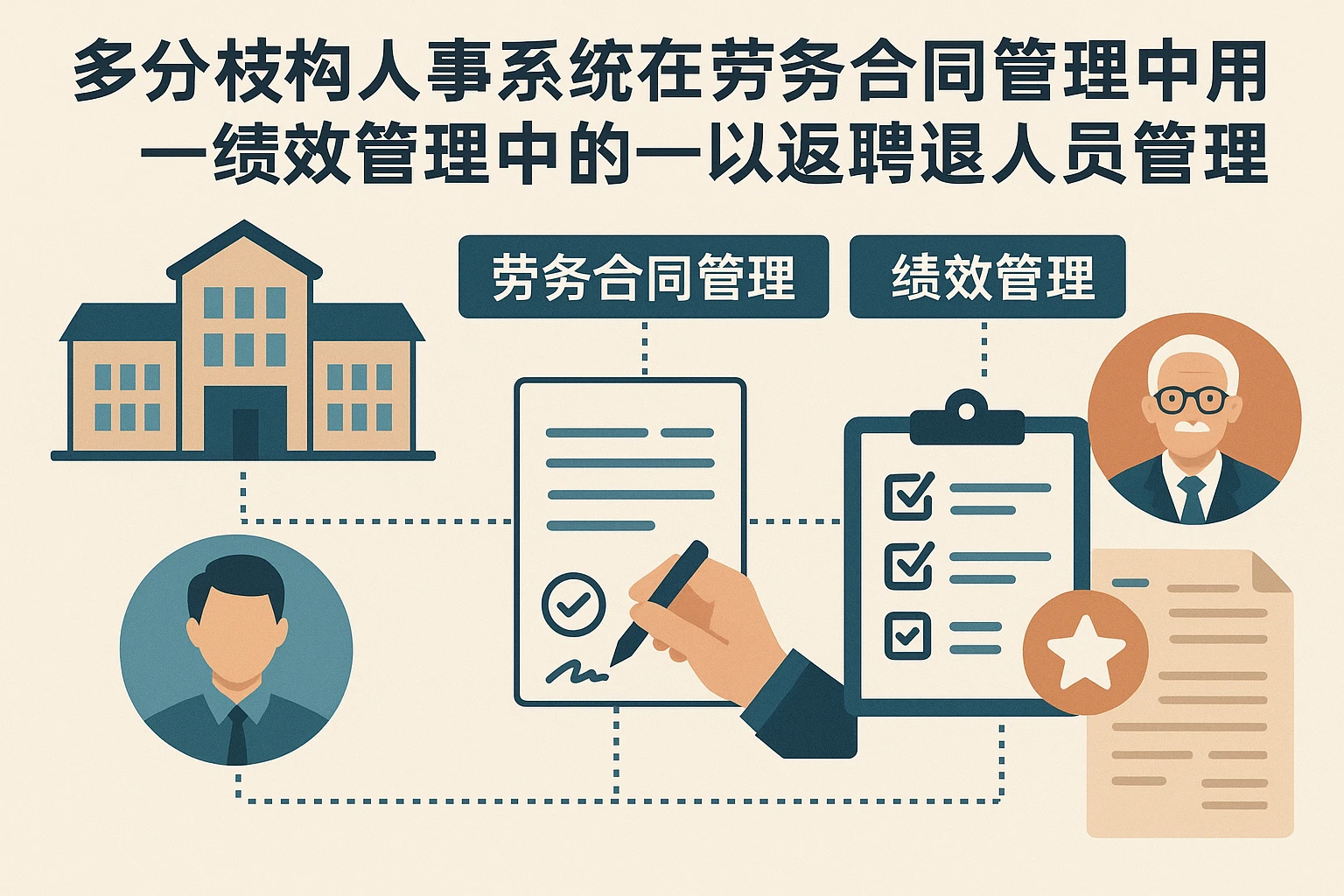 多分支机构人事系统在劳务合同管理与绩效管理中的应用——以返聘退休人员管理为例