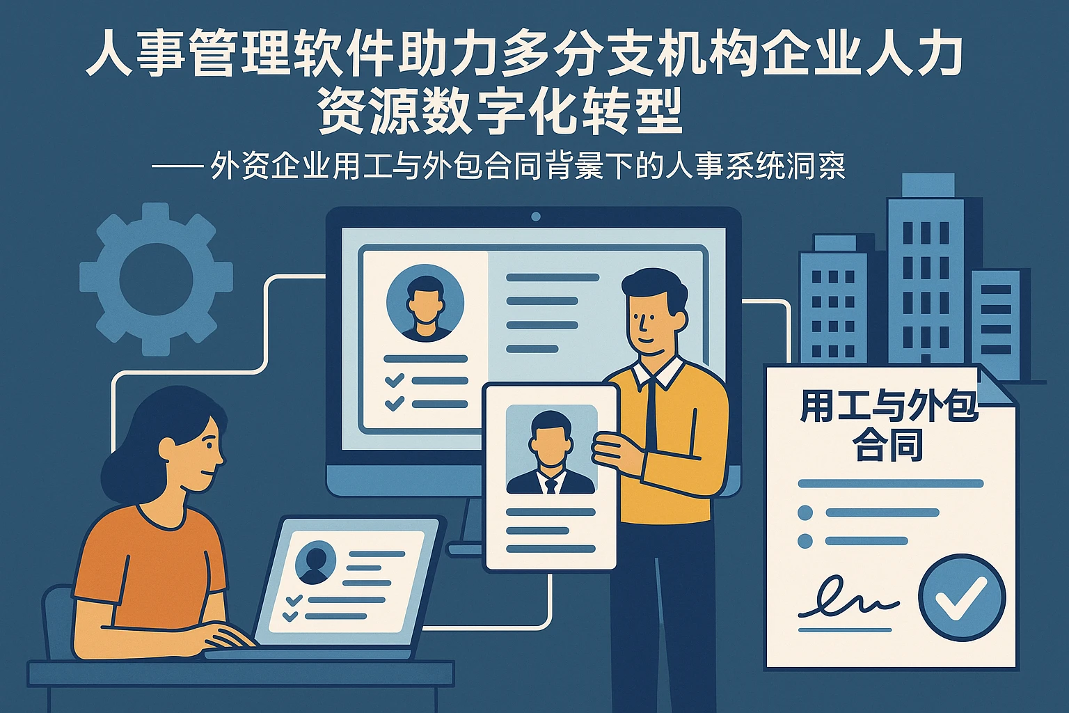 人事管理软件助力多分支机构企业人力资源数字化转型——外资企业用工与外包合同背景下的人事系统洞察