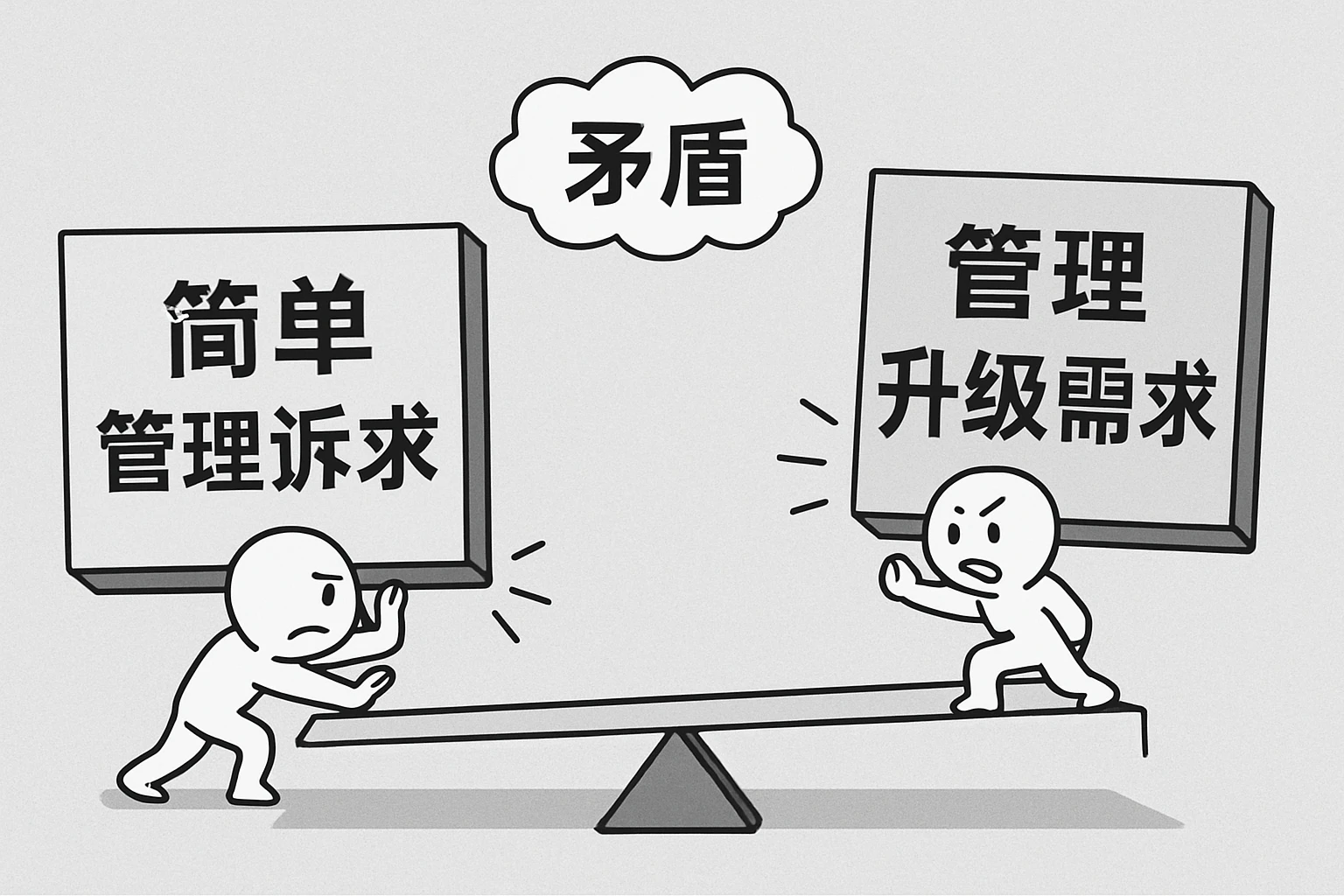 简单管理诉求与管理升级需求的矛盾
