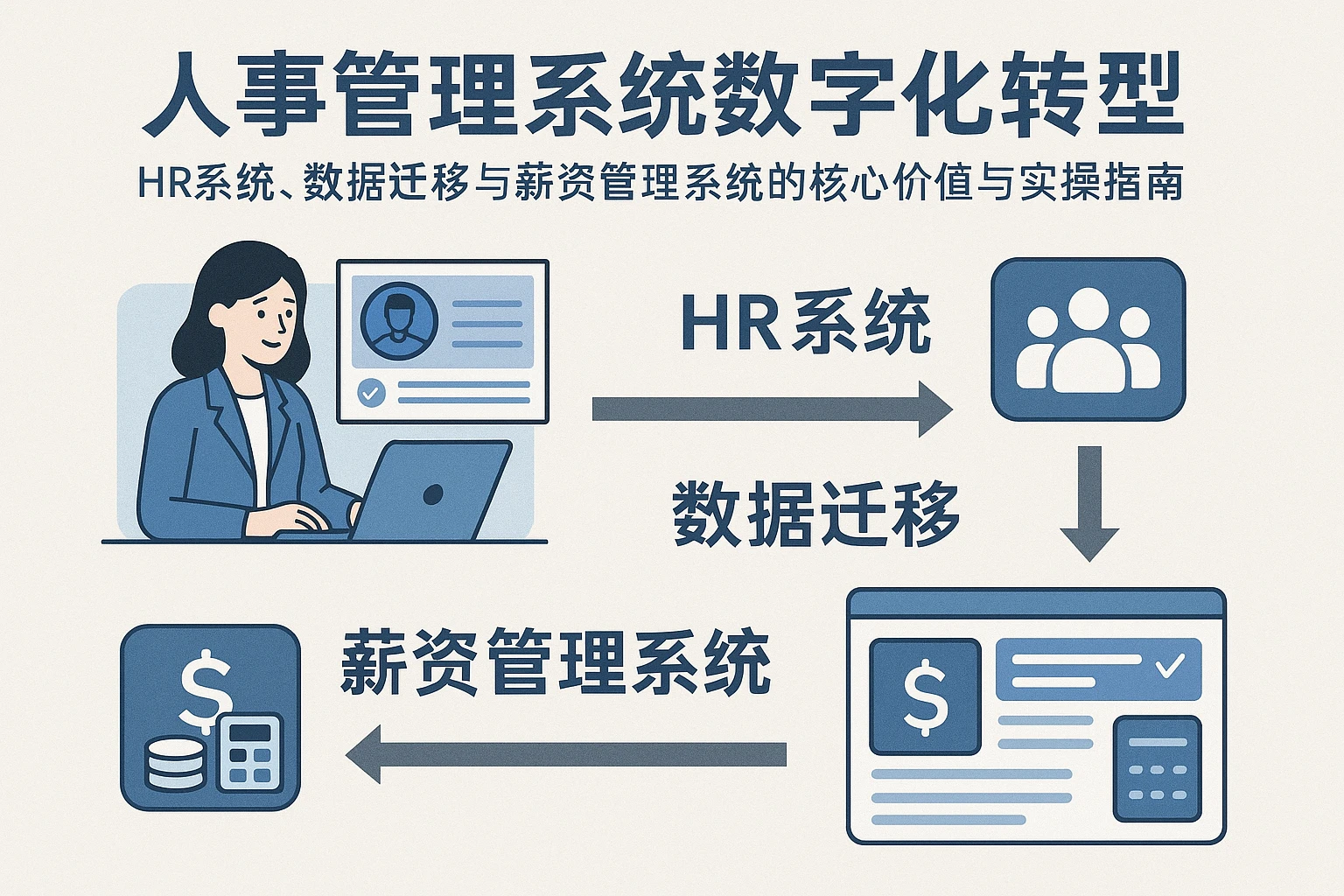 人事管理系统数字化转型：HR系统、数据迁移与薪资管理系统的核心价值与实操指南