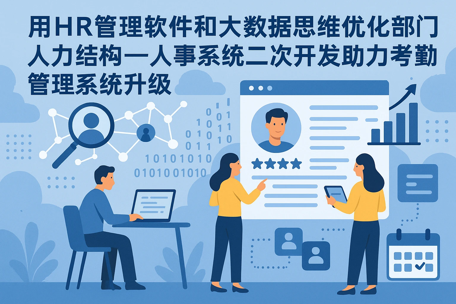 用HR管理软件和大数据思维优化部门人力结构——人事系统二次开发助力考勤管理系统升级