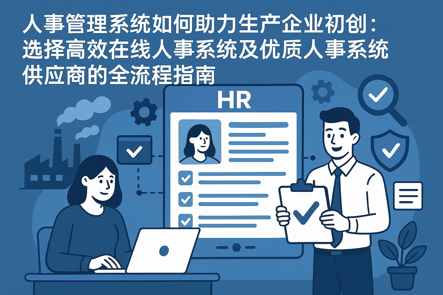 人事管理系统如何助力生产企业初创：选择高效在线人事系统及优质人事系统供应商的全流程指南