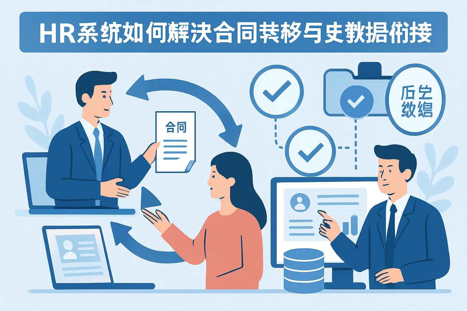 HR系统如何解决合同转移与历史数据衔接