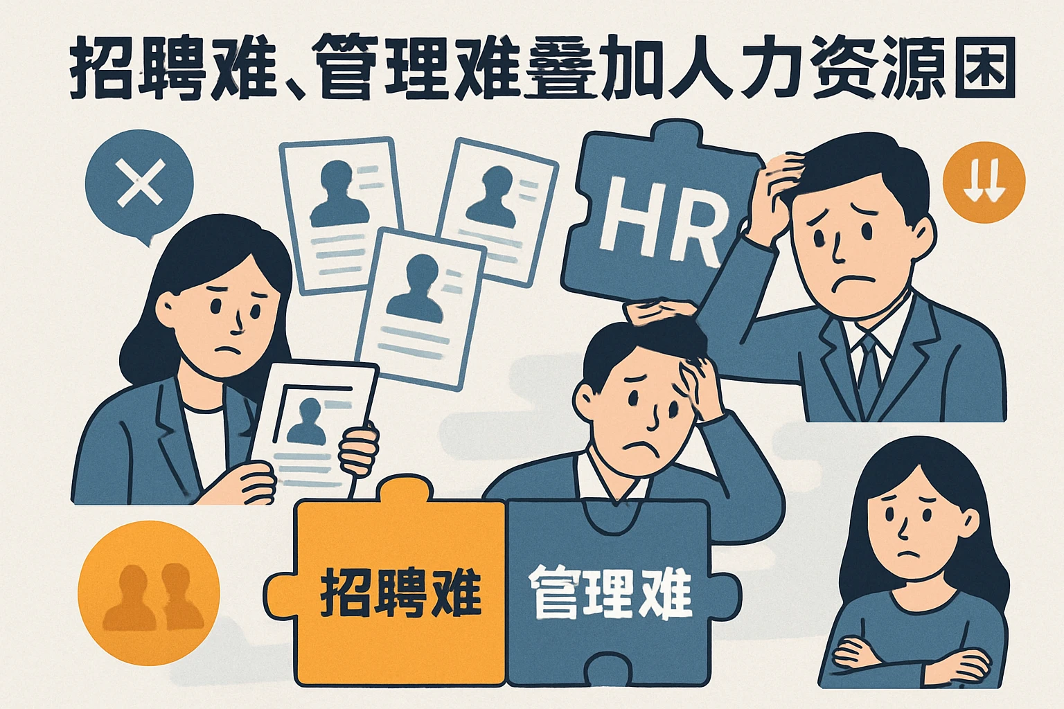 招聘难、管理难叠加的人力资源困局