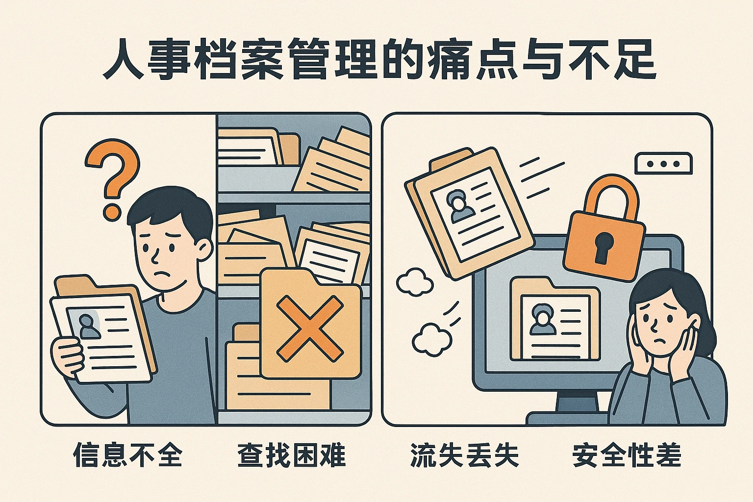 人事档案管理的痛点与不足