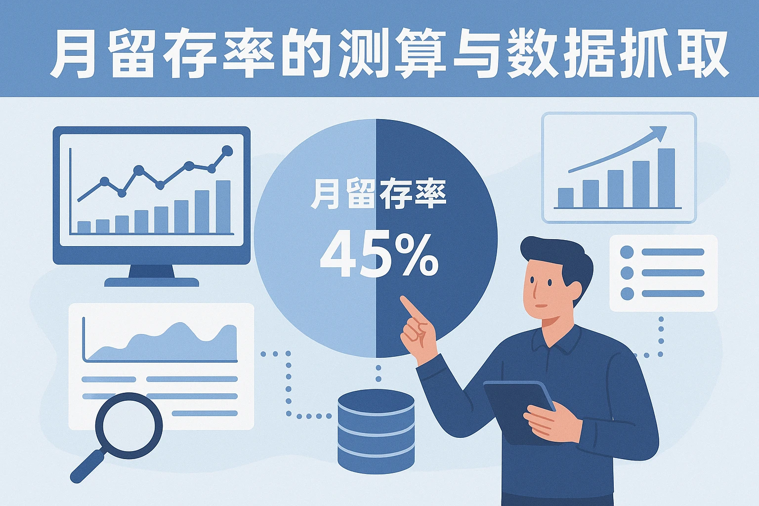 月留存率的测算与数据抓取