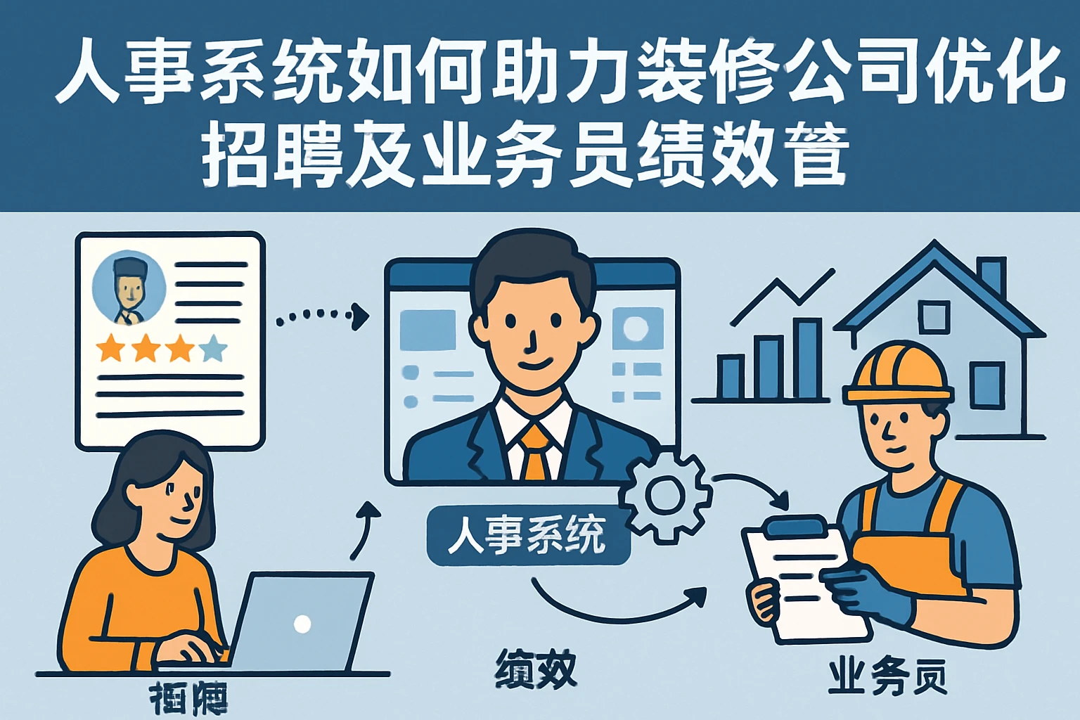 人事系统如何助力装修公司优化招聘及业务员绩效管理