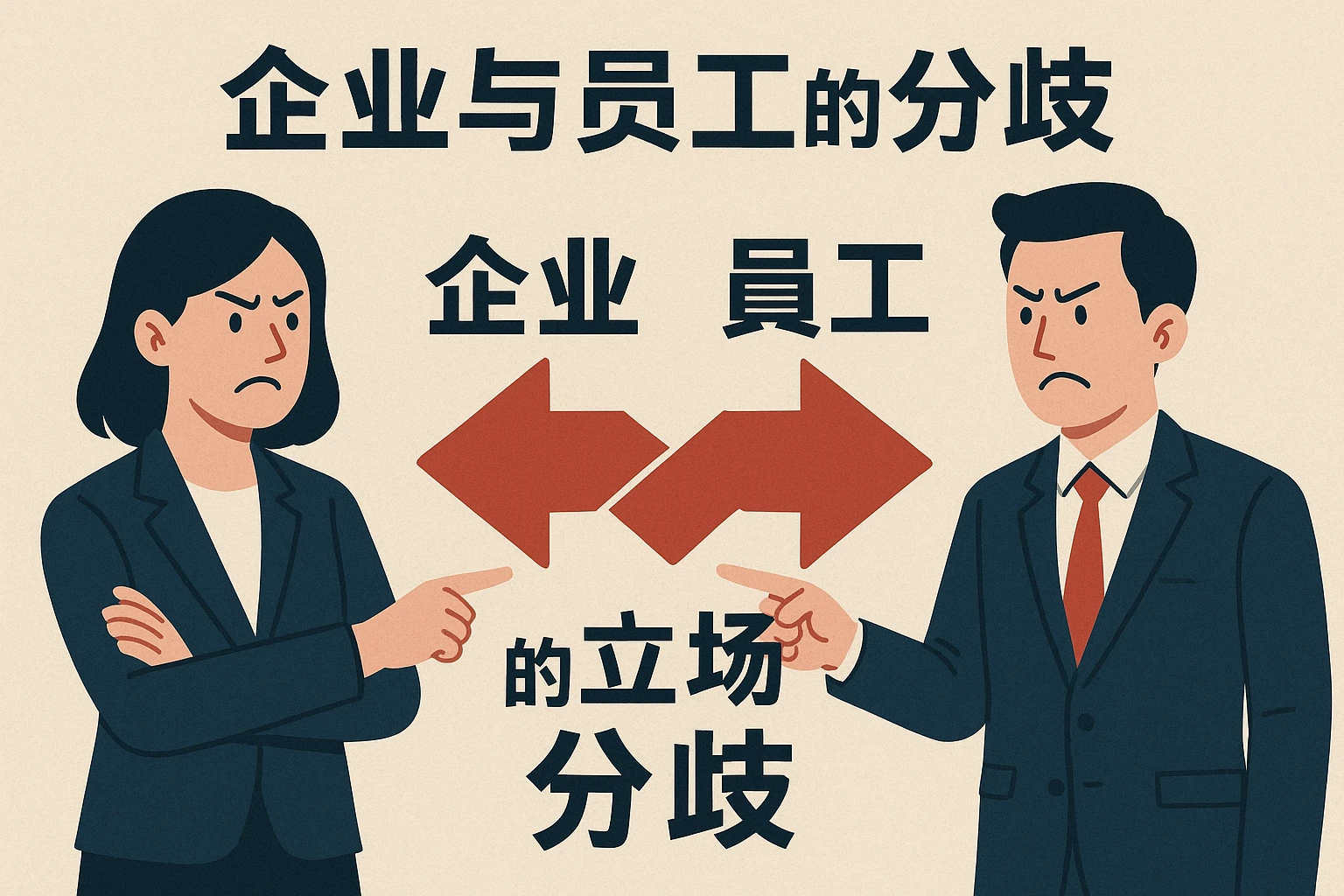 企业与员工的立场分歧