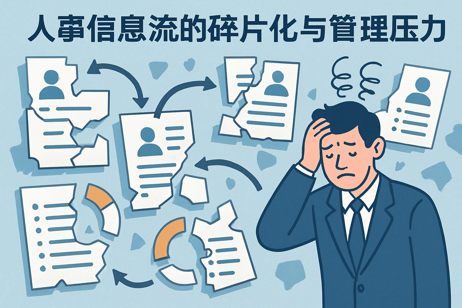 人事信息流的碎片化与管理压力