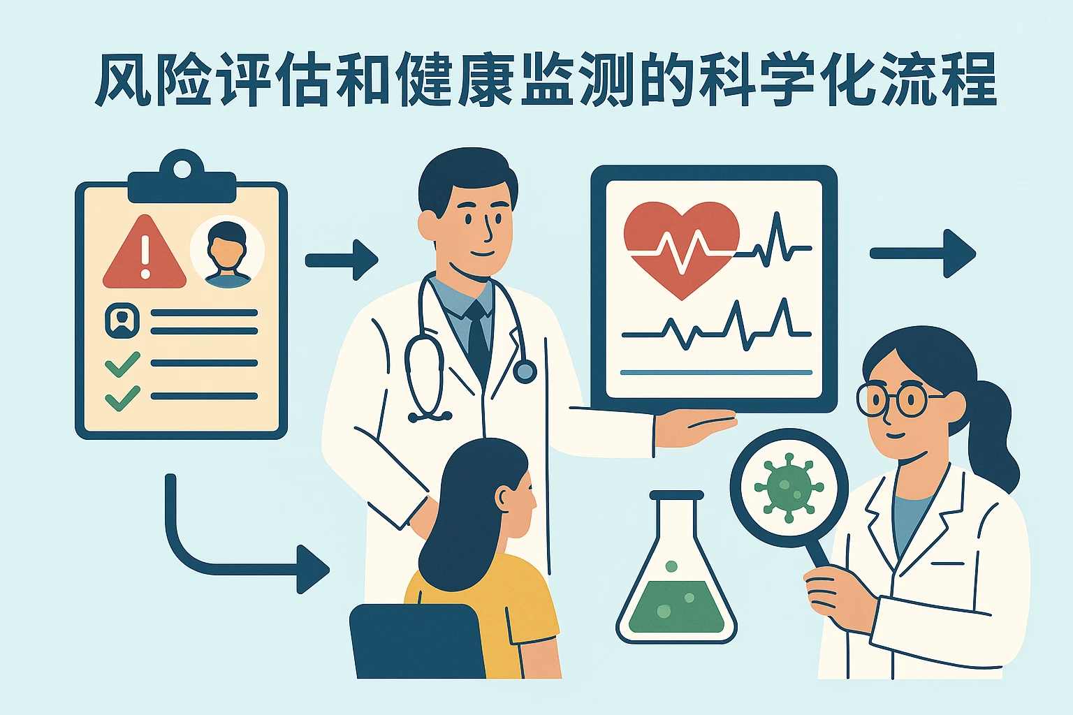 2. 风险评估和健康监测的科学化流程
