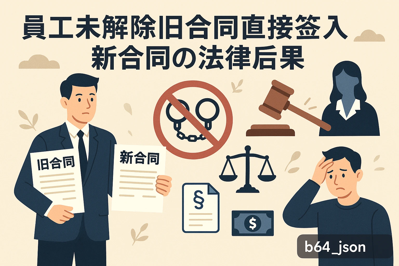 员工未解除旧合同直接签入新合同的法律后果