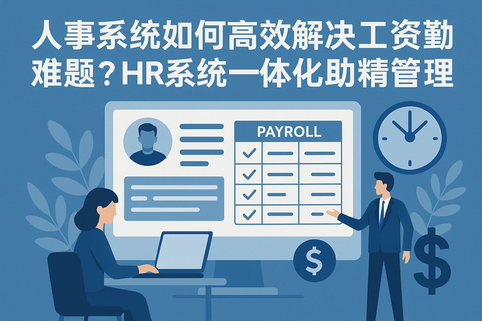 人事系统如何高效解决工资考勤难题？HR系统一体化助力精准管理