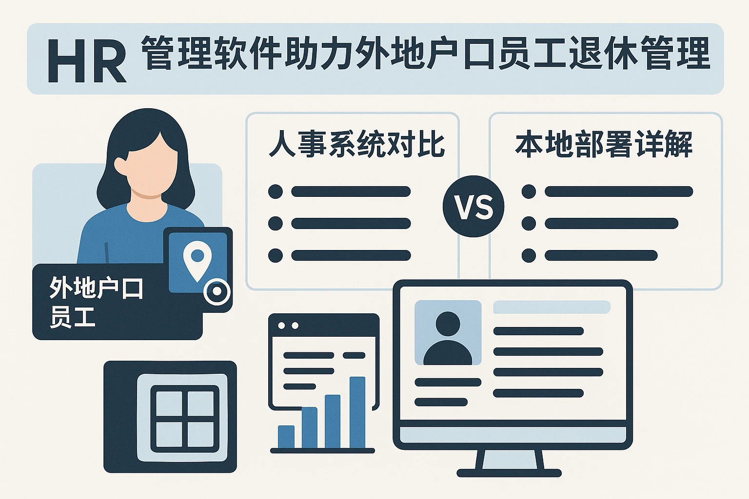 HR管理软件助力外地户口员工北京退休管理——人事系统对比与本地部署详解