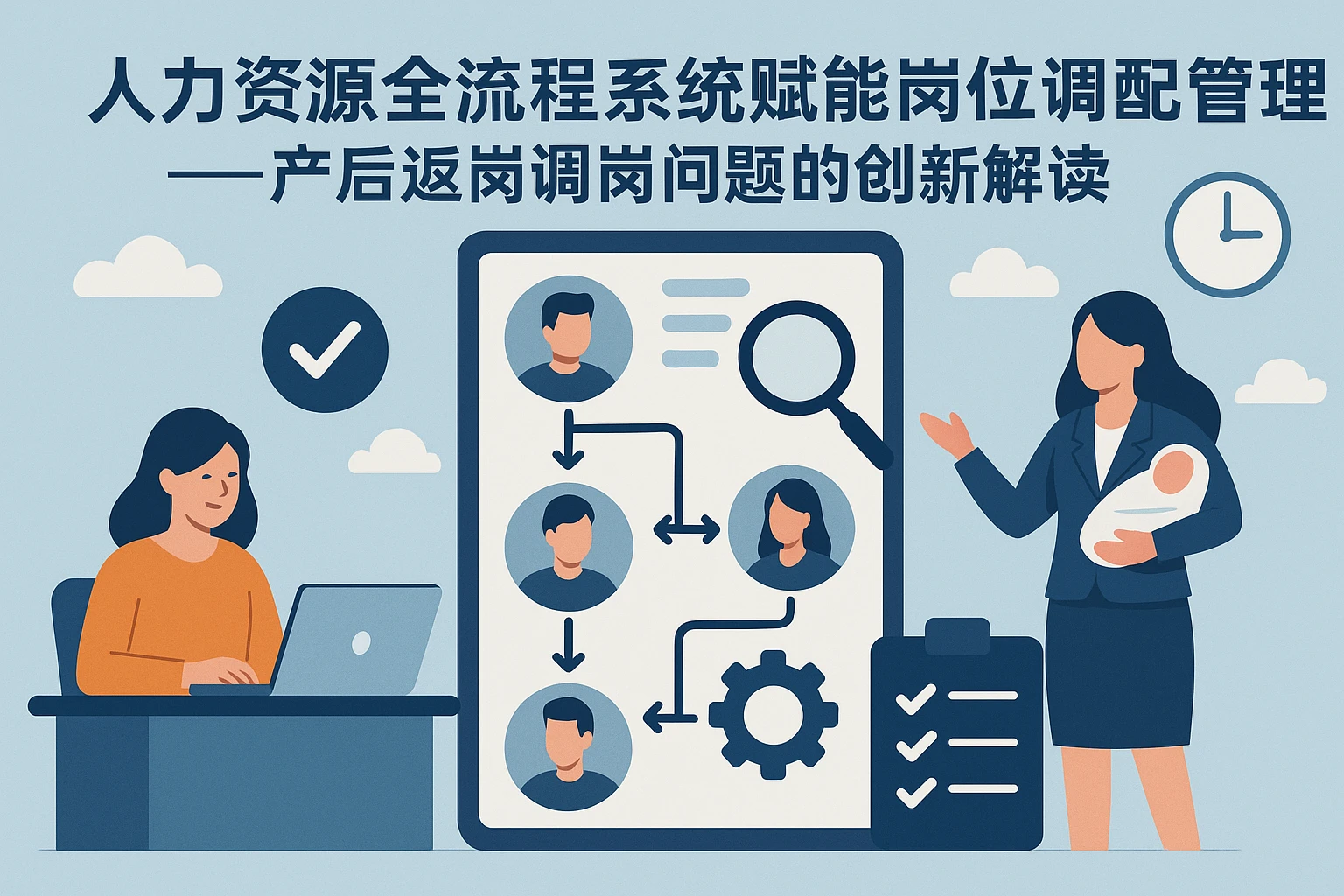 人力资源全流程系统赋能岗位调配管理——产后返岗调岗问题的创新解读