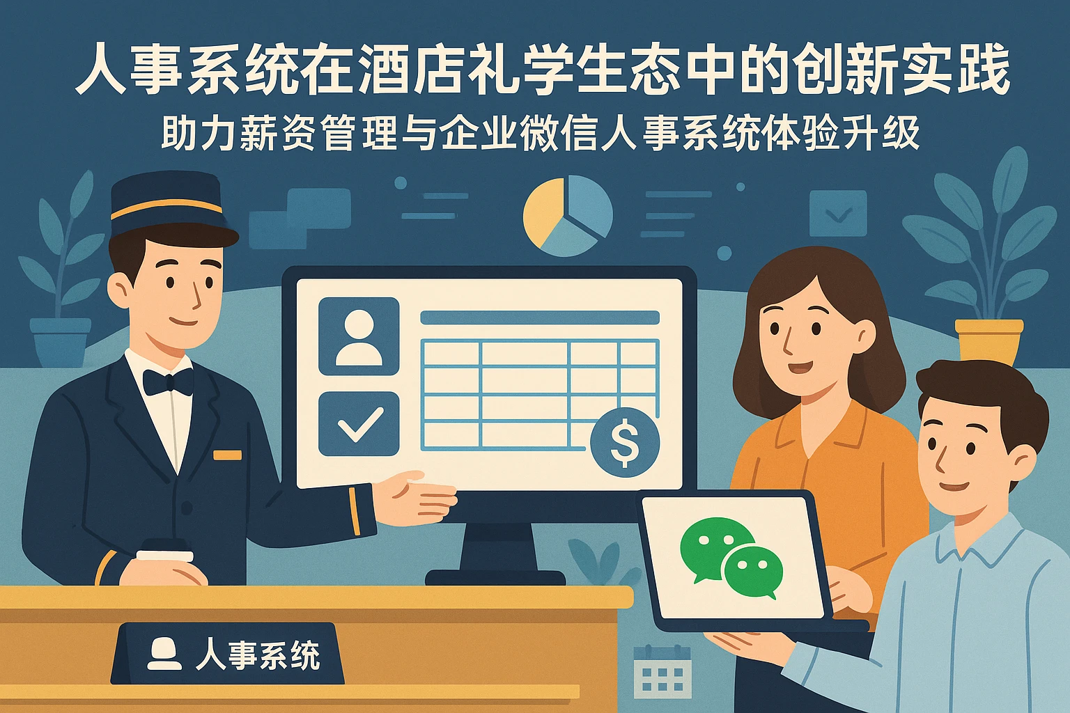 人事系统在酒店礼学生态中的创新实践——助力薪资管理与企业微信人事系统体验升级