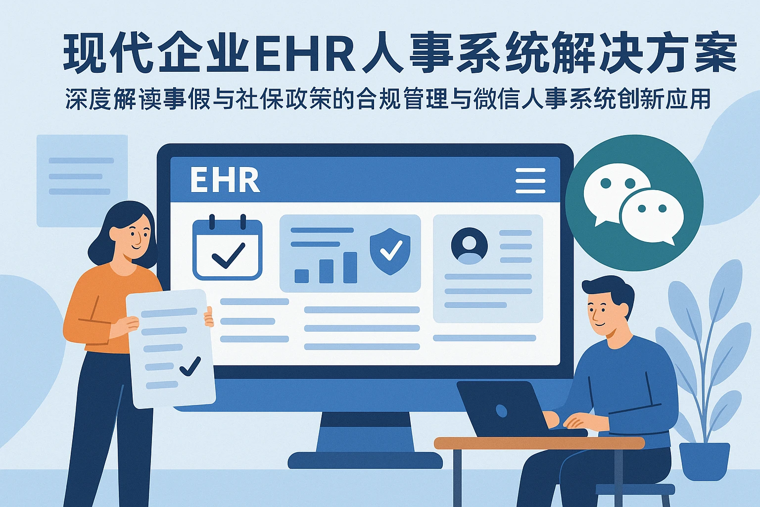 现代企业EHR人事系统解决方案——深度解读事假与社保政策的合规管理与微信人事系统创新应用