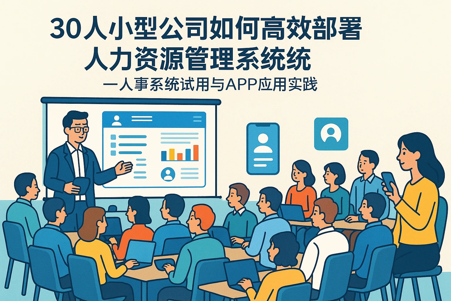 30人小型公司如何高效部署人力资源管理系统——人事系统试用与APP应用实践