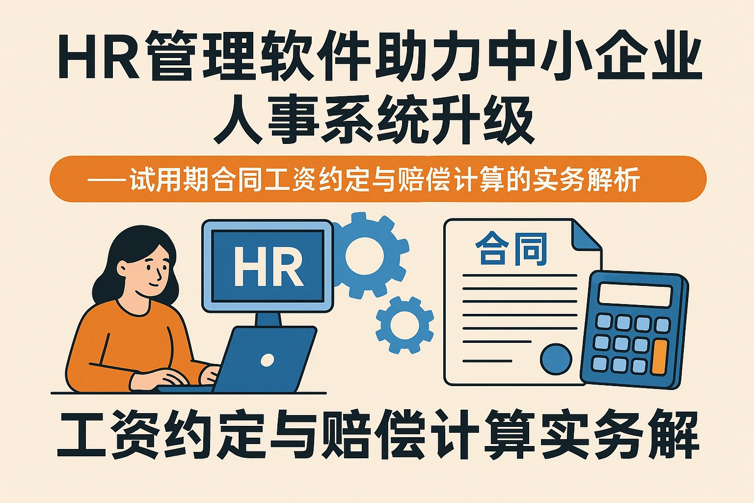 HR管理软件助力中小企业人事系统升级——试用期合同工资约定与赔偿计算的实务解析