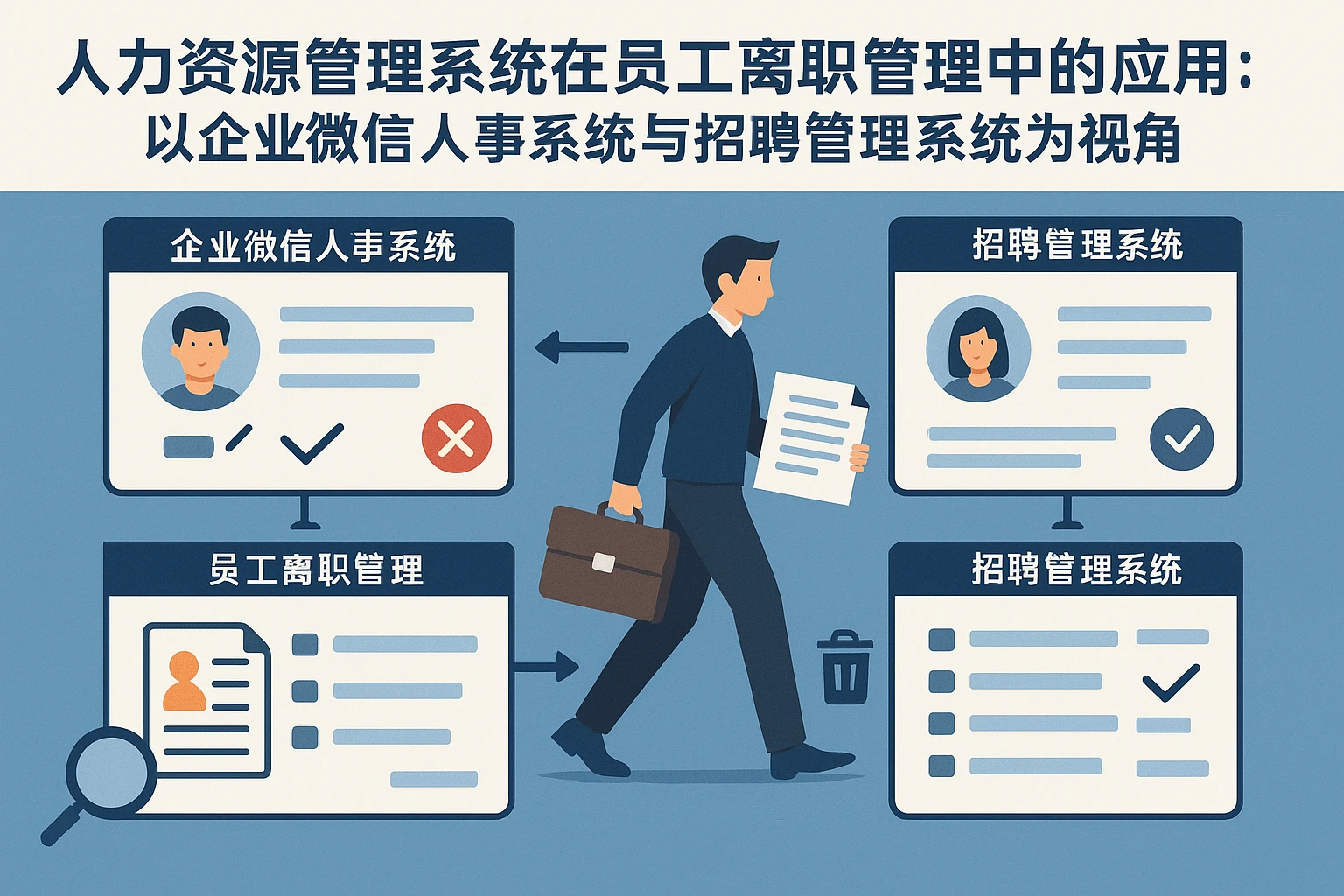 人力资源管理系统在员工离职管理中的应用：以企业微信人事系统与招聘管理系统为视角