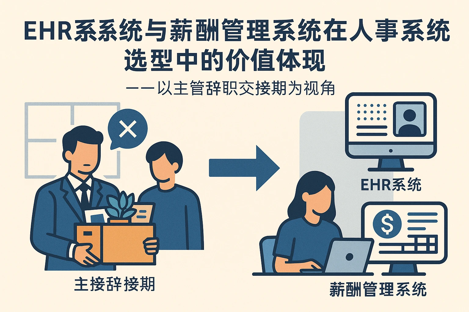 EHR系统与薪酬管理系统在人事系统选型中的价值体现——以主管辞职交接期为视角