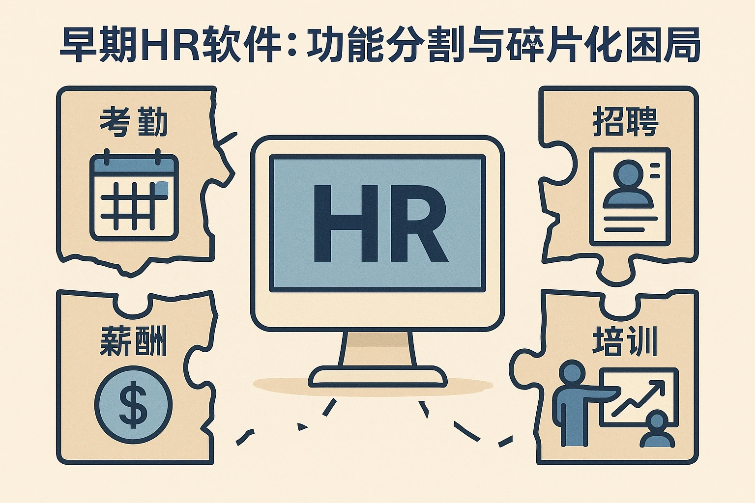 早期HR软件：功能分割与碎片化困局